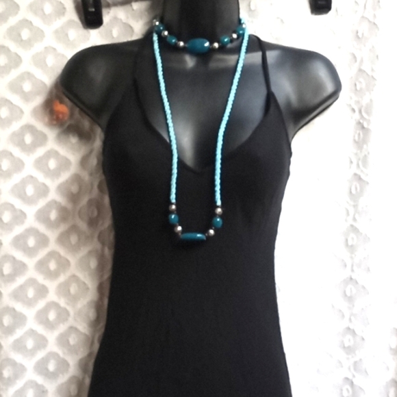 VTG DVF 2in1 100% Silk Day to Night Midi Dress LBD VINTAGE - Picture 2 of 16